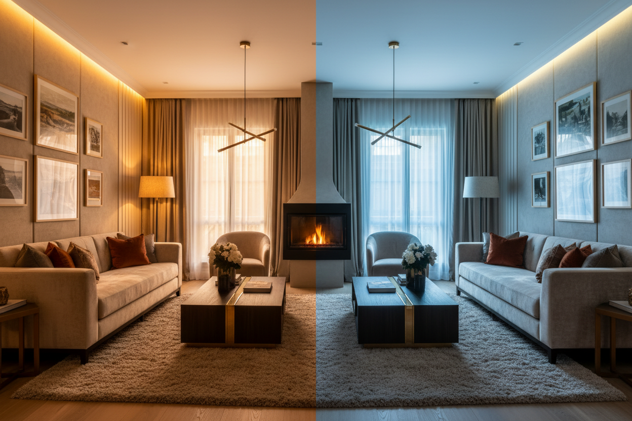Blanc chaud ou blanc froid : quel éclairage choisir pour votre intérieur ?