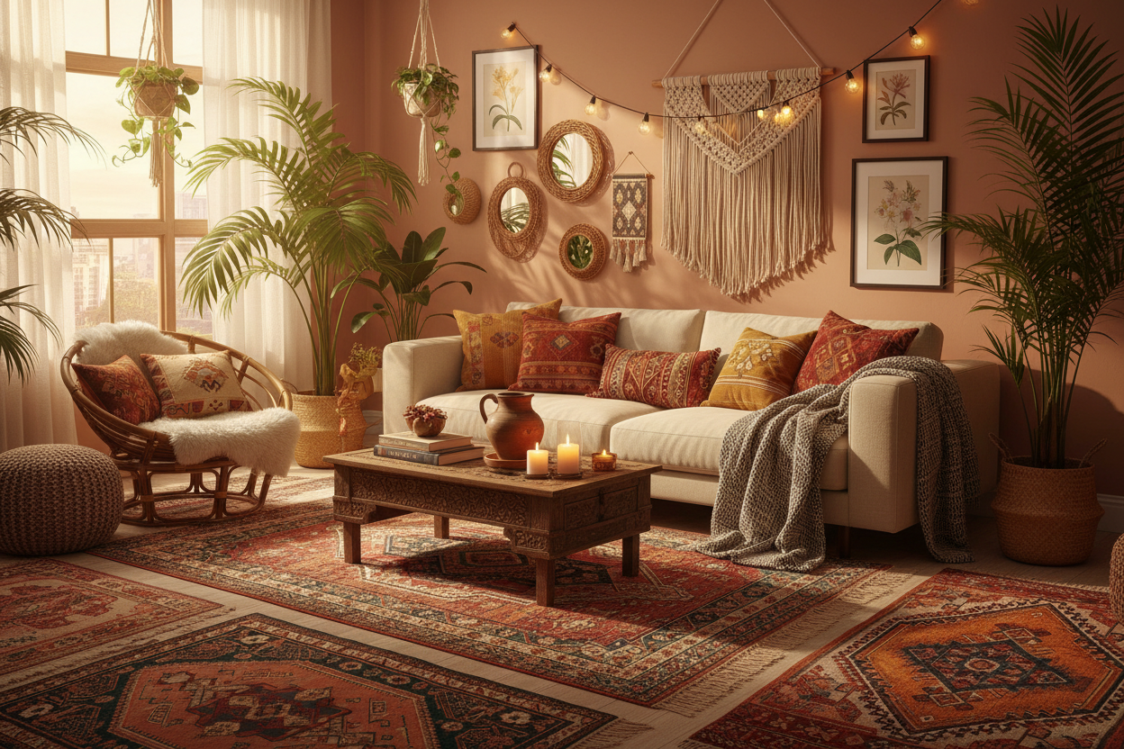 Style bohème : guide pour une déco libre et chaleureuse