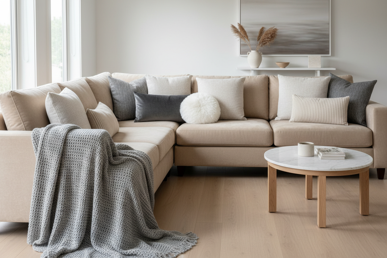 Comment disposer les coussins sur un canapé ?