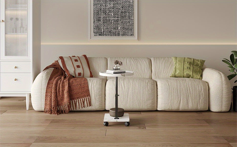 Bout de Canapé à Roulettes Hauteur Ajustable