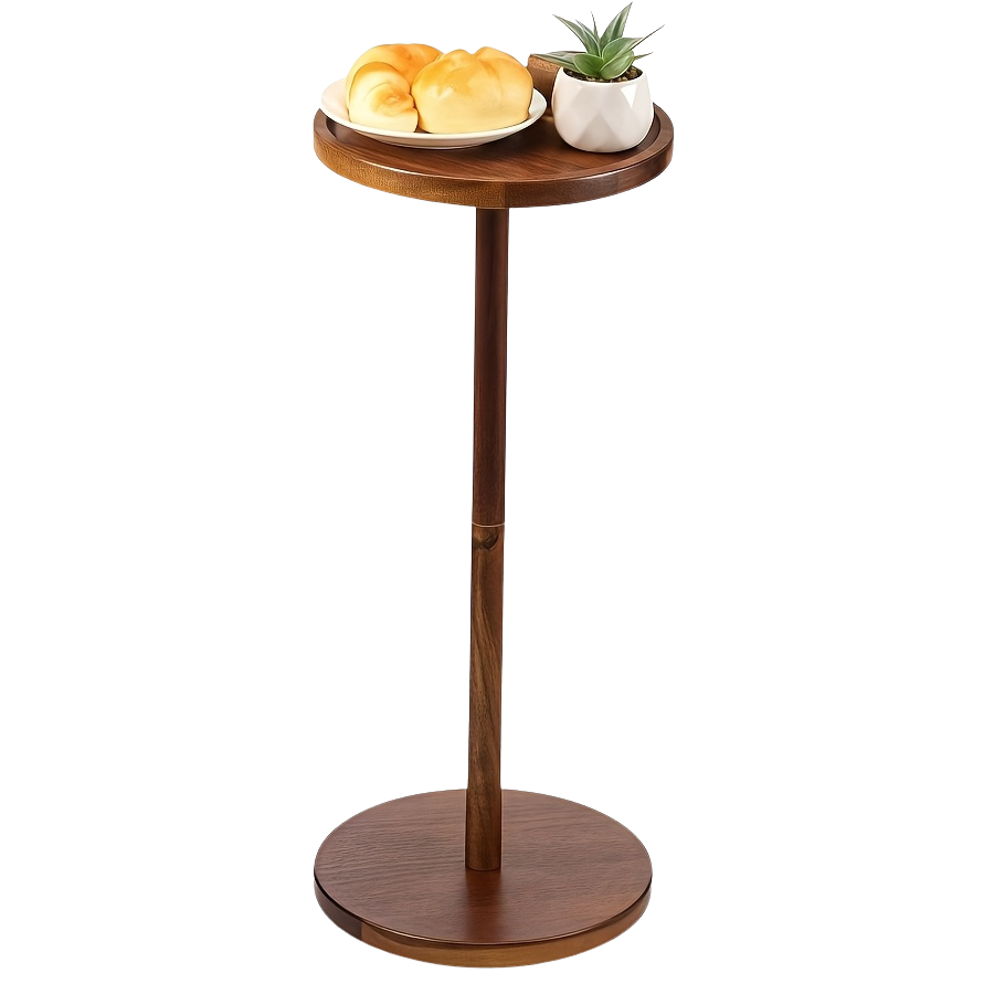 Bout de Canapé en Bois Massif avec Porte-Téléphone