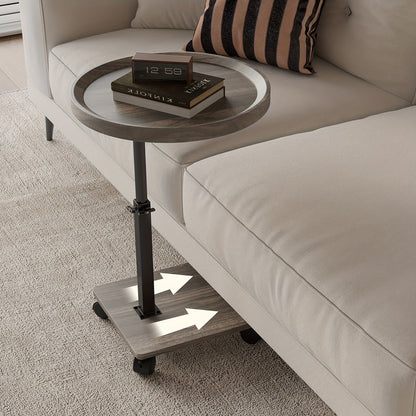 Bout de Canapé à Roulettes Hauteur Ajustable