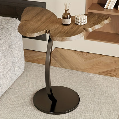 Bout de Canapé Design en Bois à Plateau Papillon