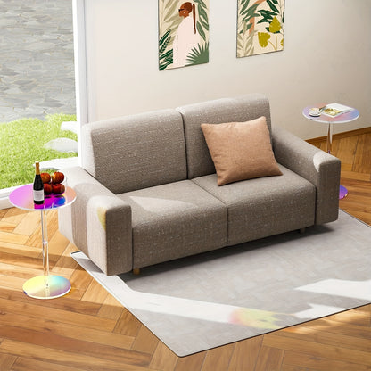 Bout de Canapé Irisé en Acrylique au Design Créatif