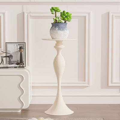 Guéridon Moderne Blanc au Design Sculptural