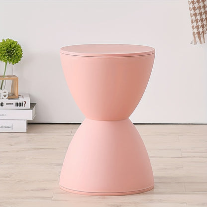 Bout de Canapé Coloré en Plastique Forme Sablier