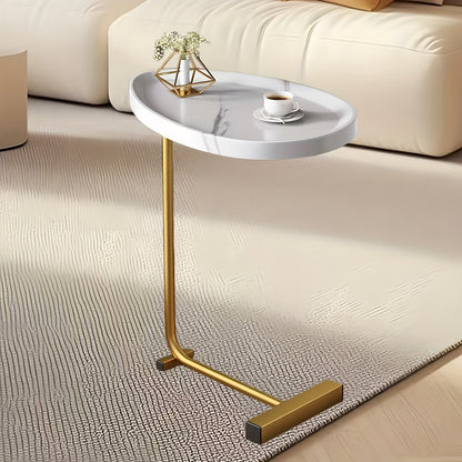 Bout de canapé design en bois et métal