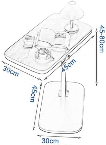 Bout de Canapé Réglable avec Plateau Inclinable