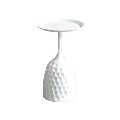 Bout de Canapé Design Métal Texture Alvéolée