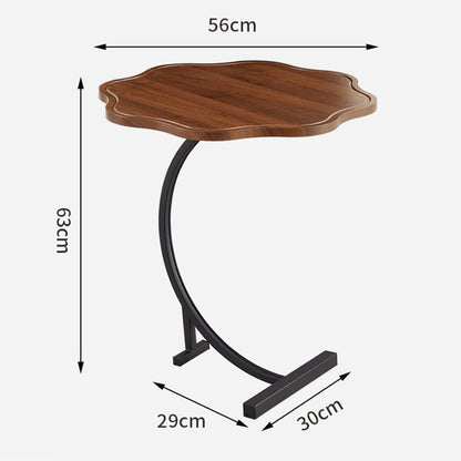 Bout de canapé bois et métal à double plateau