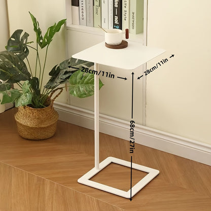 Bout de Canapé Métal Carré Minimaliste