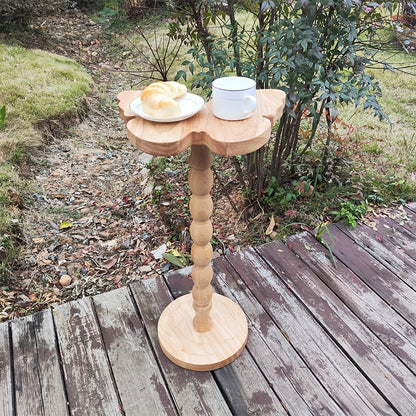 Guéridon Bois Plateau Papillon Pied Torsadé