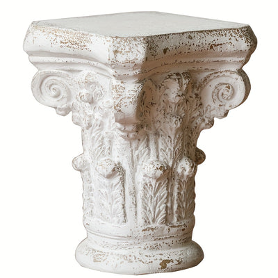 Guéridon Ancien Colonne Romaine Patiné