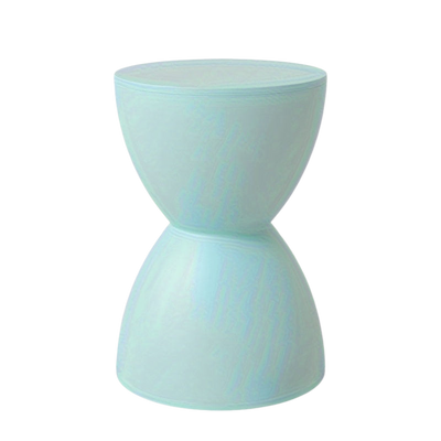 Bout de Canapé Coloré en Plastique Forme Sablier