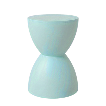 Bout de Canapé Coloré en Plastique Forme Sablier