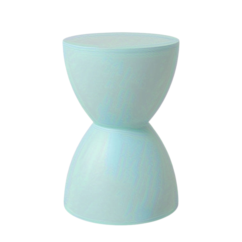 Bout de Canapé Coloré en Plastique Forme Sablier