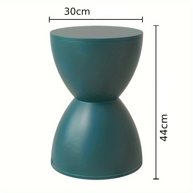 Bout de Canapé Coloré en Plastique Forme Sablier