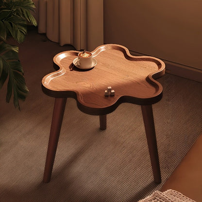 Bout de canapé nuage en bois de chêne