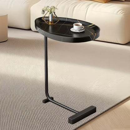 Bout de canapé design en bois et métal