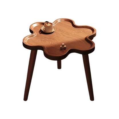 Bout de canapé nuage en bois de chêne