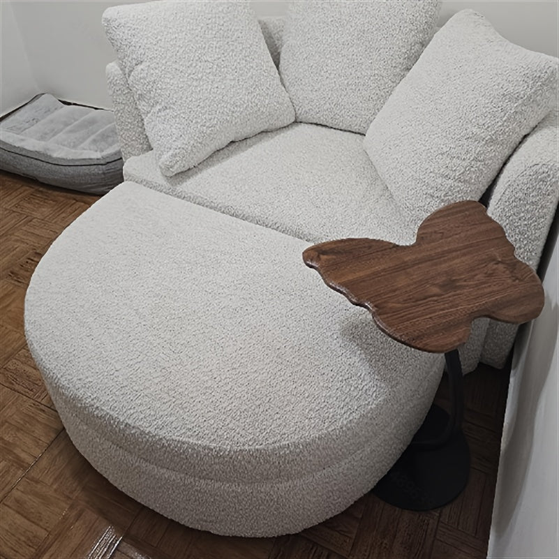 Bout de Canapé Design en Bois à Plateau Papillon