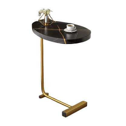 Bout de canapé design en bois et métal