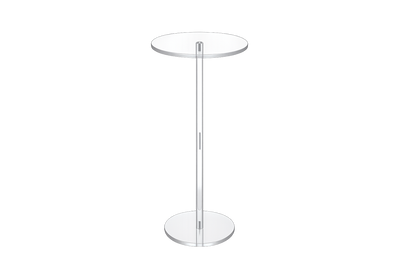 Bout de Canapé Transparent Rond en Acrylique