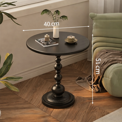 Guéridon Ancien Métal Pied Balustre