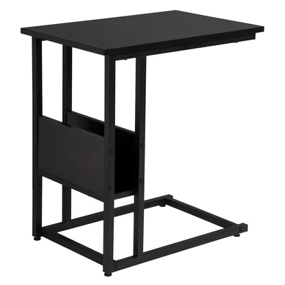 Bout de Canapé avec Porte-Revues en Bois et Métal