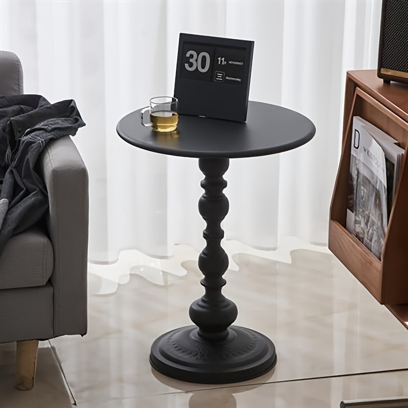 Guéridon Ancien Métal Pied Balustre