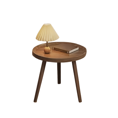 Bout de canapé bois noyer