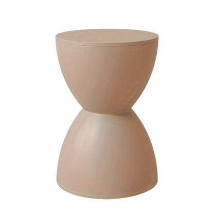 Bout de Canapé Coloré en Plastique Forme Sablier