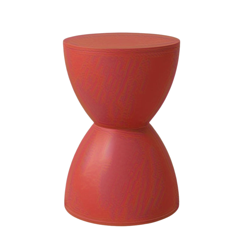 Bout de Canapé Coloré en Plastique Forme Sablier