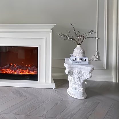 Guéridon Ancien Colonne Romaine Patiné