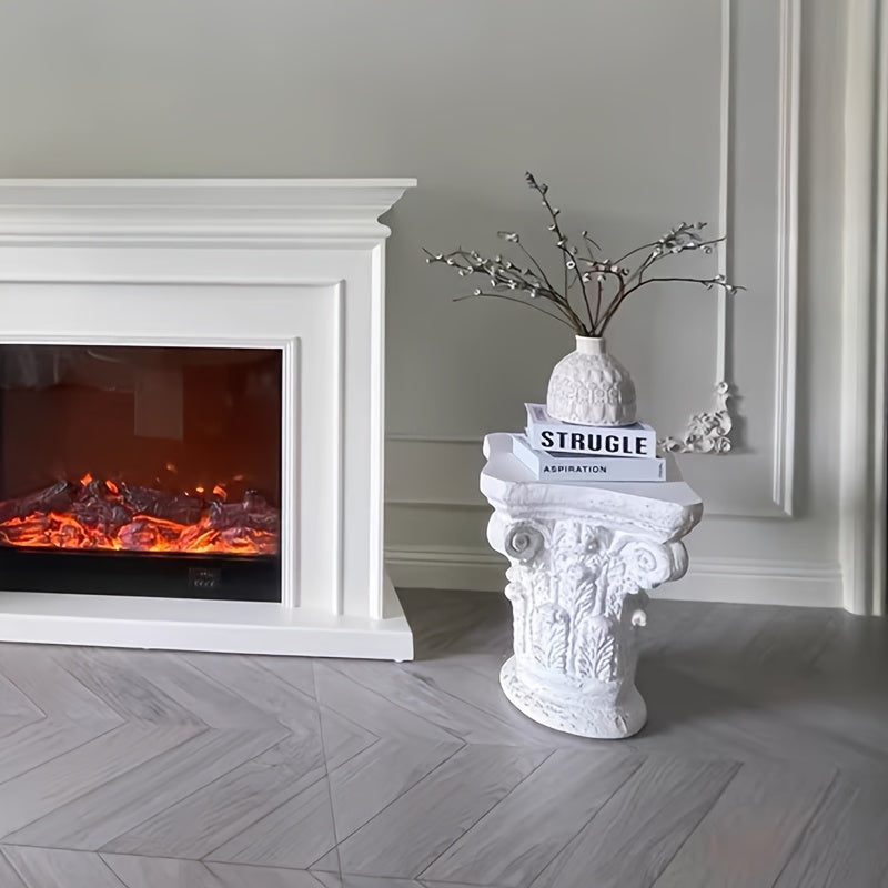 Guéridon Ancien Colonne Romaine Patiné