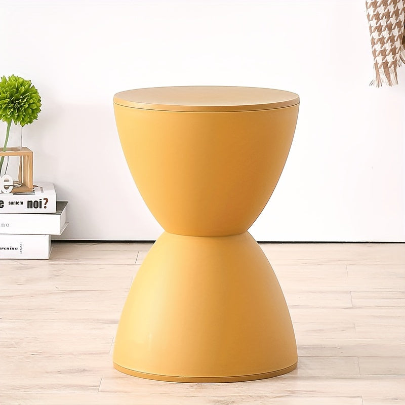 Bout de Canapé Coloré en Plastique Forme Sablier