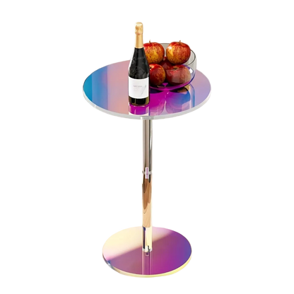 Bout de Canapé Irisé en Acrylique au Design Créatif