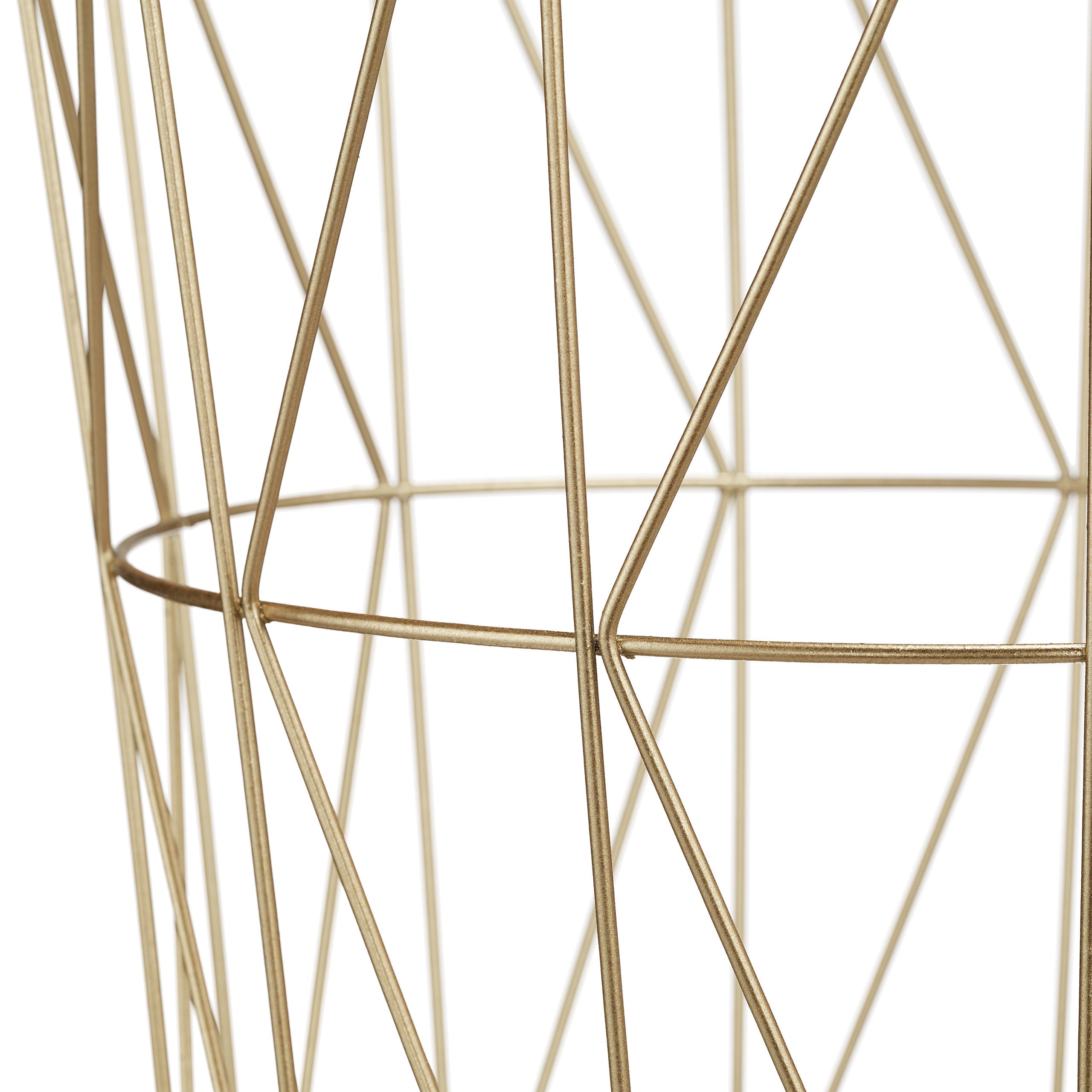 Bout de Canapé Gigogne Filaire Doré - Lot de 3