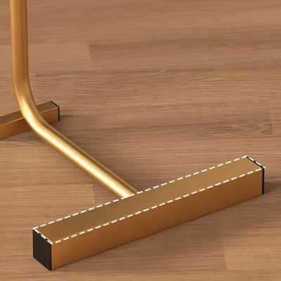 Bout de canapé design en bois et métal