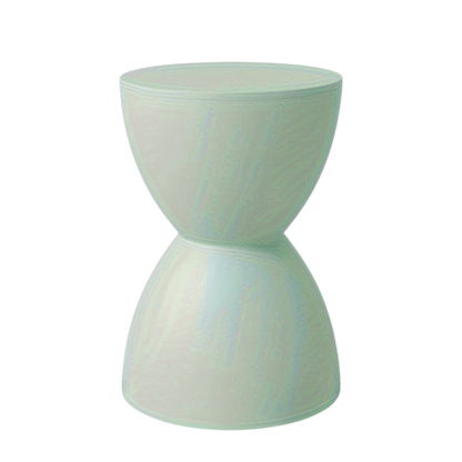 Bout de Canapé Coloré en Plastique Forme Sablier